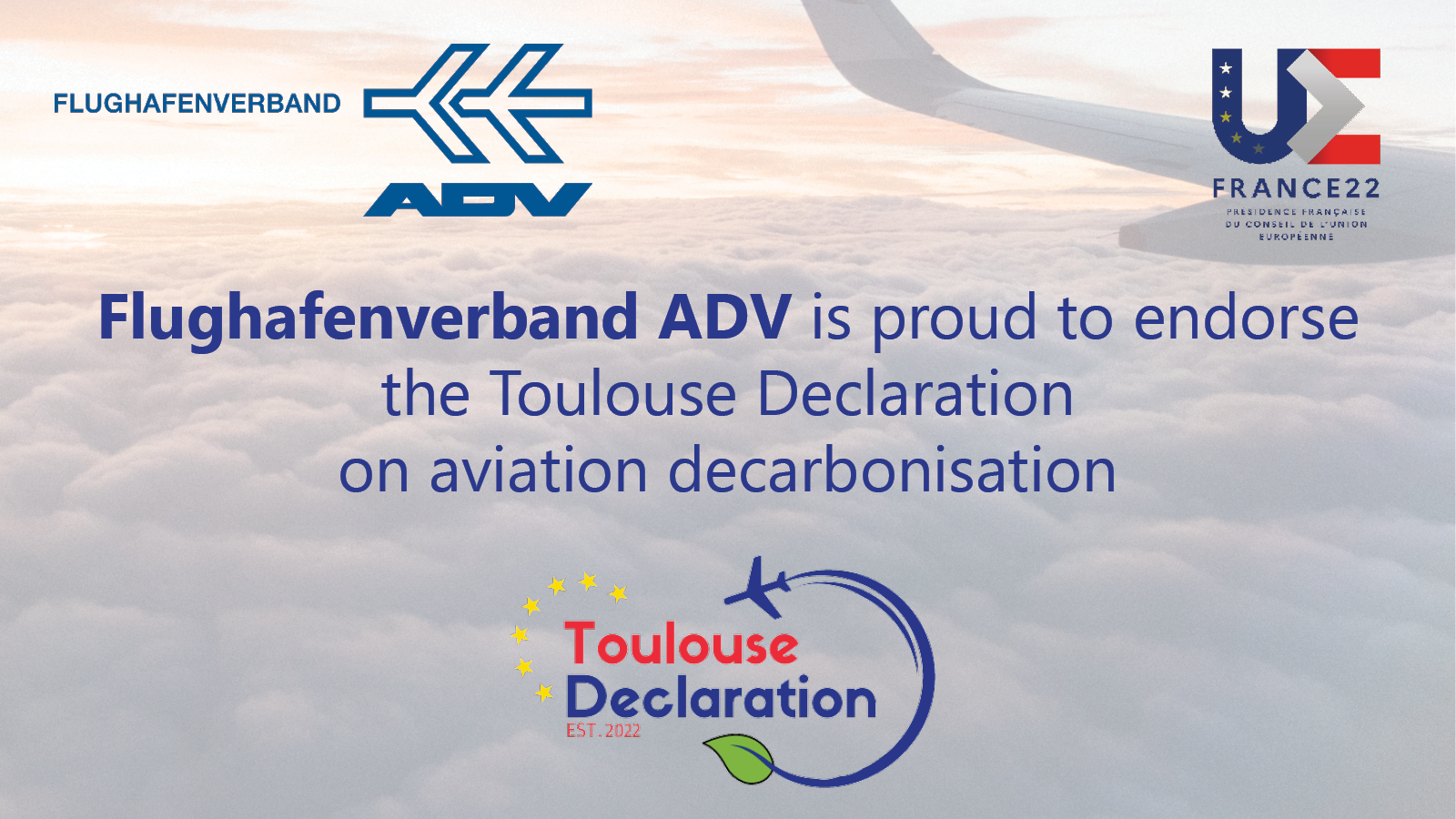 Toulouse Declaration Banner For ADV – Flughafenverband ADV